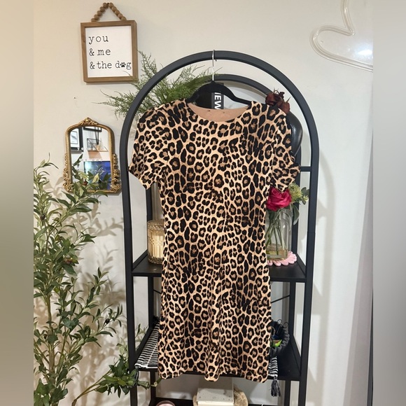 Good American Tan Leopard Print Dress size 2 which is a medium - Picture 1 of 6